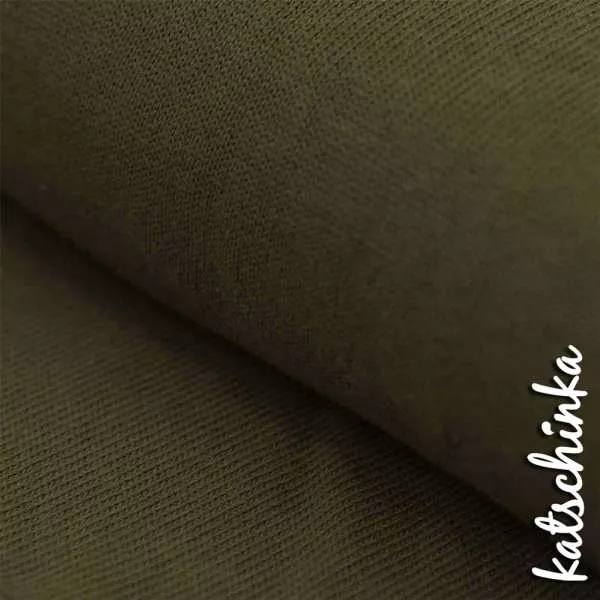 Babystrick | Baby Strickstoff | armeegrün 215 Baby Strickstoff 100% Baumwolle Feinstrick Baby Knit Strickstoff Meterware